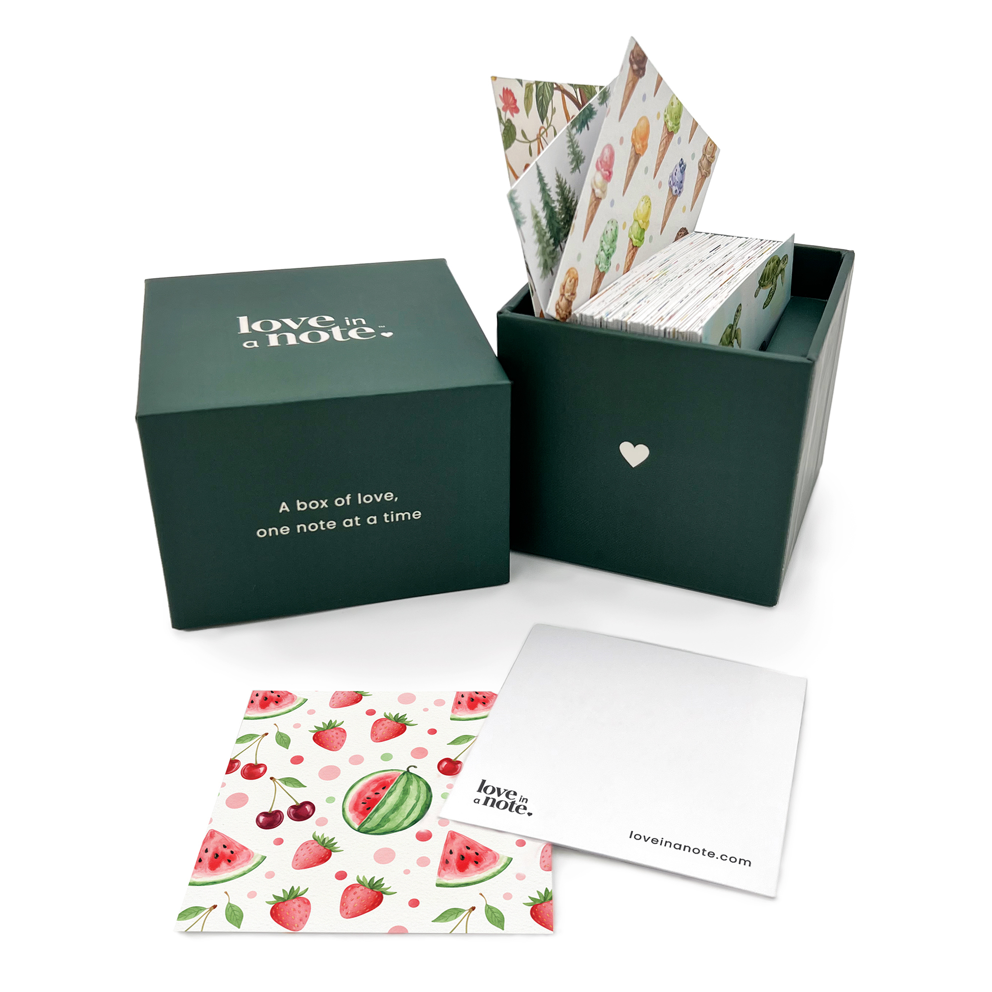 Love in a Note lunchbox cards